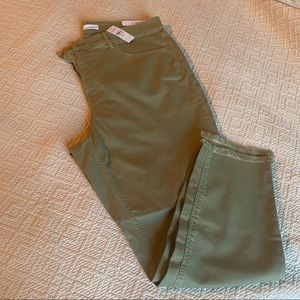 Loft frayed crop skinny jeans